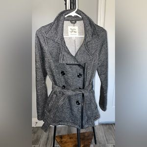 Maralyn & me gray pea coat jacket